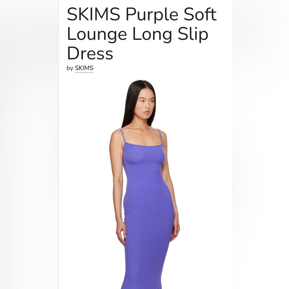 Skims Blue Maxi Dress, Small